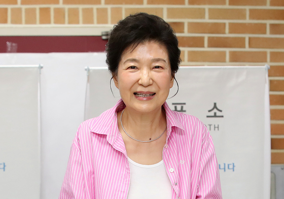 투표하는 박근혜 전 대통령