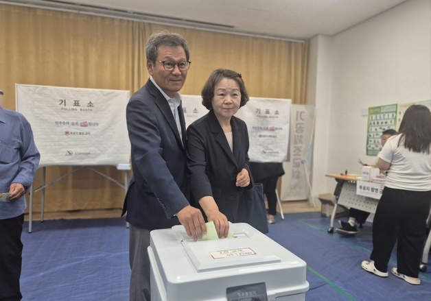 김홍규 국힘 강릉시장 후보 "승리 확신한다"…본투표 뒤 자신감