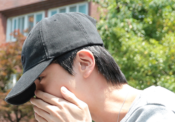 투표 마친 방탄소년단 진