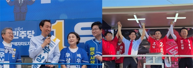강원도지사 우상호 51.3%·김진태 48.7%…방송3사 출구조사