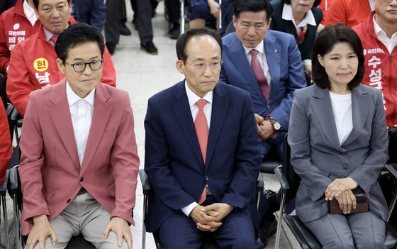출구조사 바라보는 이철우·추경호·이진숙