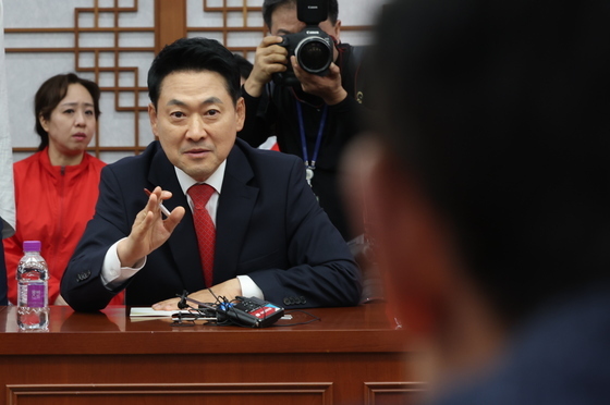 장동혁 대표, '선관위 항의'