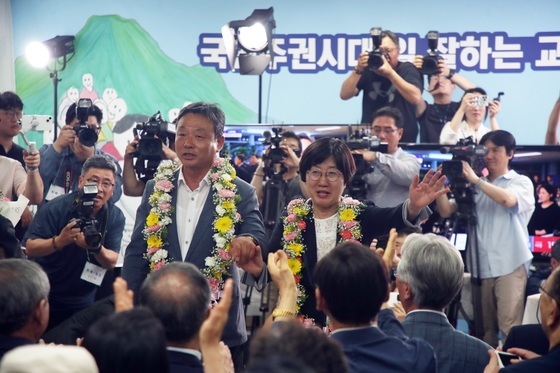 당선 확실시된 고의숙 제주교육감 후보