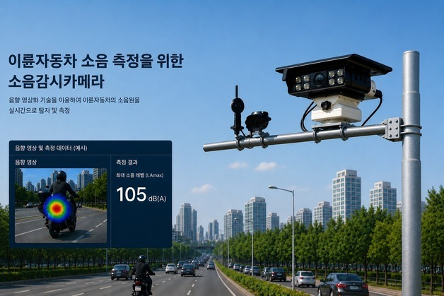 경기도, 전국 최초 이륜차 소음감시카메라 도입…24시간 모니터링