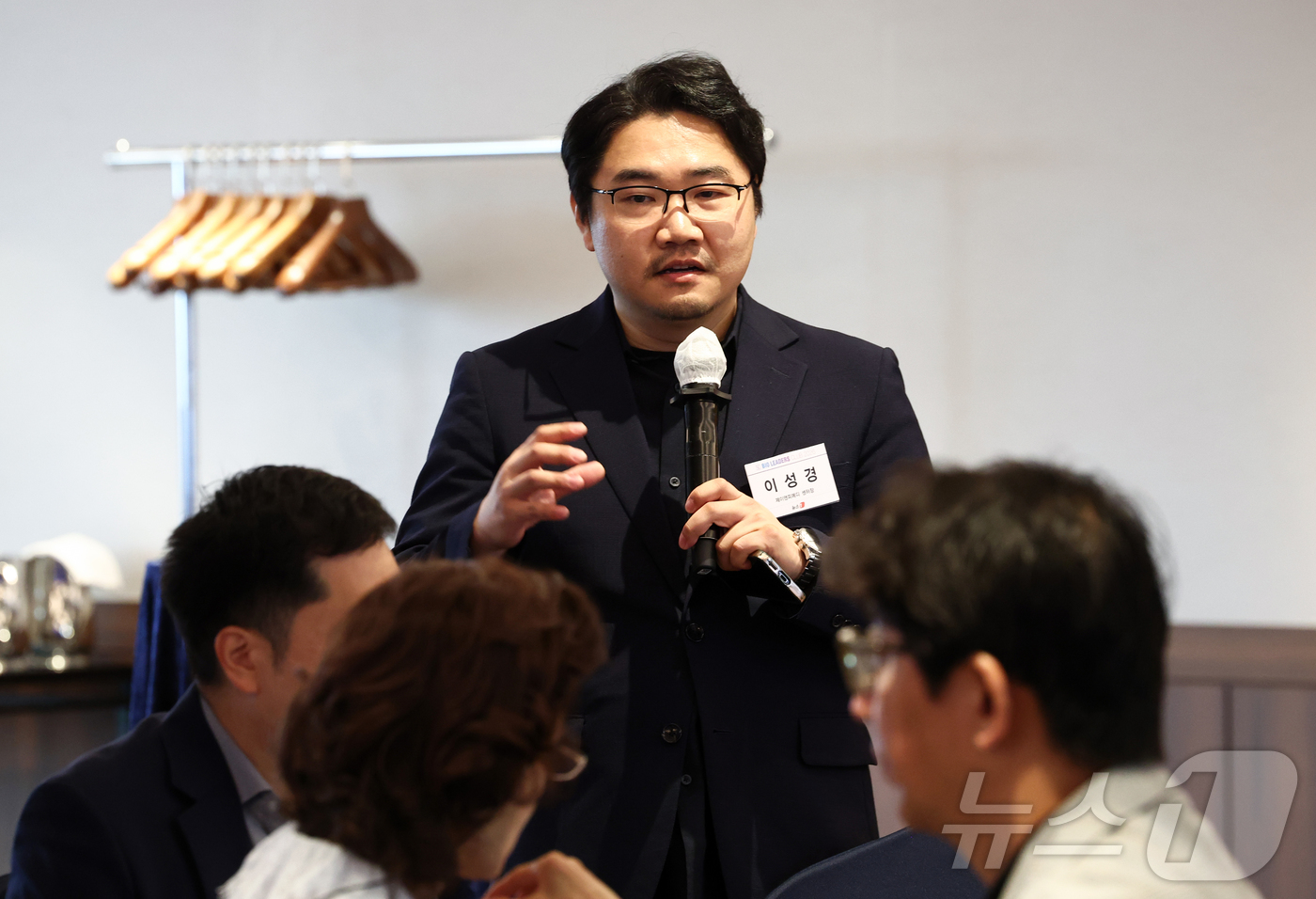 (서울=뉴스1) 최지환 기자 = 이성경 제이엔피메디 센터장이 30일 오전 서울 중구 롯데호텔에서 열린 '제28회 바이오리더스클럽'에서 발언하고 있다. 2026.6.30/뉴스1