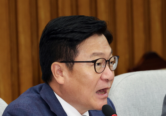 모두발언하는 정점식 원내대표