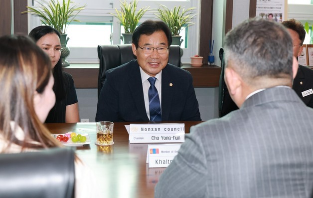 논산시의회, 몽골 의원 접견…계절근로자 교류 확대 논의