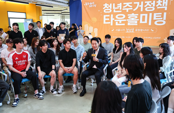 오세훈 시장, 청년주거정책 위해 건국대 방문