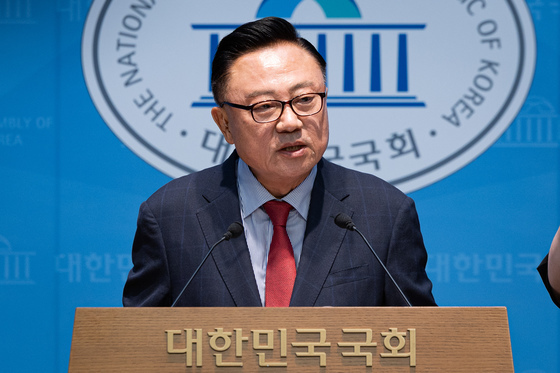 고동진 국민의힘 의원, 청와대 발표 반도체 투자 관련 입장 발표