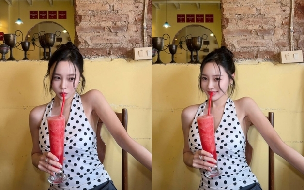'박성광♥' 이솔이, 직각 어깨에 '뼈말라' 슬림 몸매…청량한 여름 미모 [N샷]