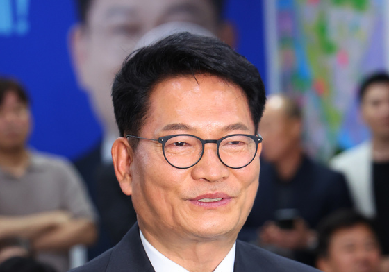발언하는 송영길 후보