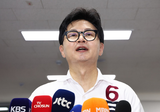 '당선 확정' 후 소감 밝히는 한동훈 후보