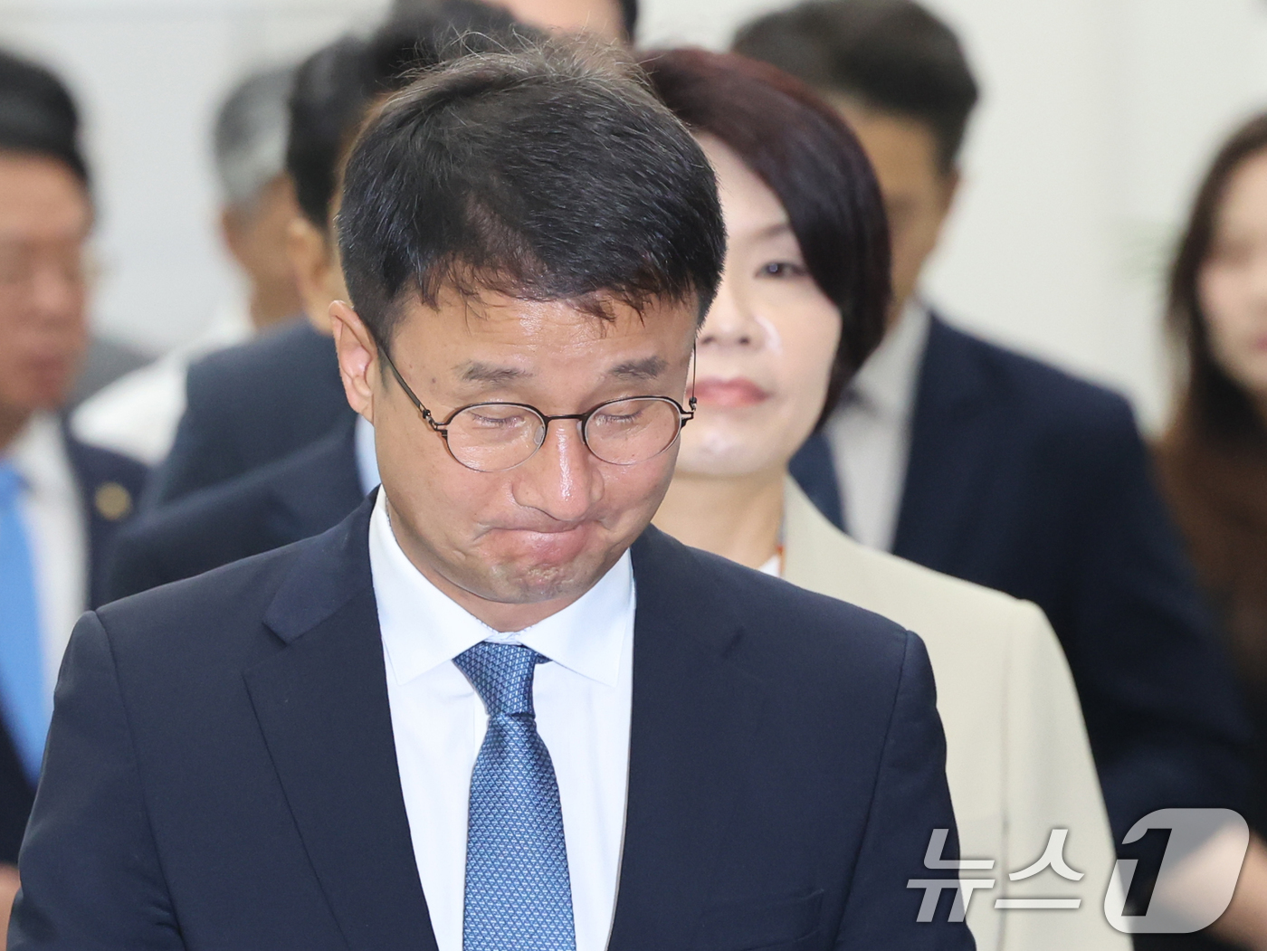 (서울=뉴스1) 황기선 기자 = 한병도 더불어민주당 원내대표가 4일 오전 서울 여의도 국회에서 열린 정책조정회의에 참석하고 있다.  2026.6.4/뉴스1