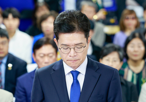 정원오 "시민 선택 무겁고 겸허히 받아들이겠다"