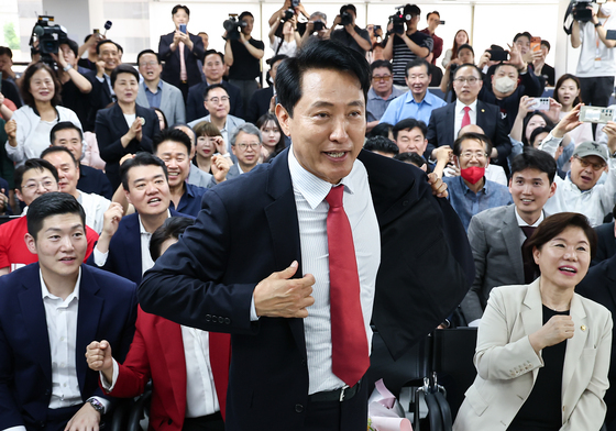 '5선' 오세훈, '다시 시작이다'