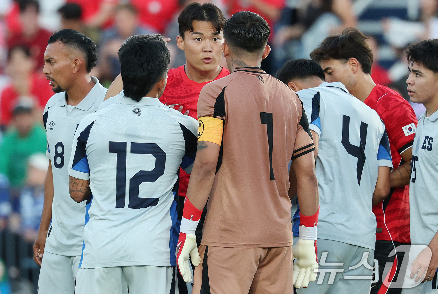 (프로보(유타주)=뉴스1) 임세영 기자 = 대한민국 축구대표팀 오현규가 3일(현지시간) 미국 유타주 솔트레이크시티 브리검 영 대학교 BYU 사우스필드 경기장에서 2026 국제축구연 …