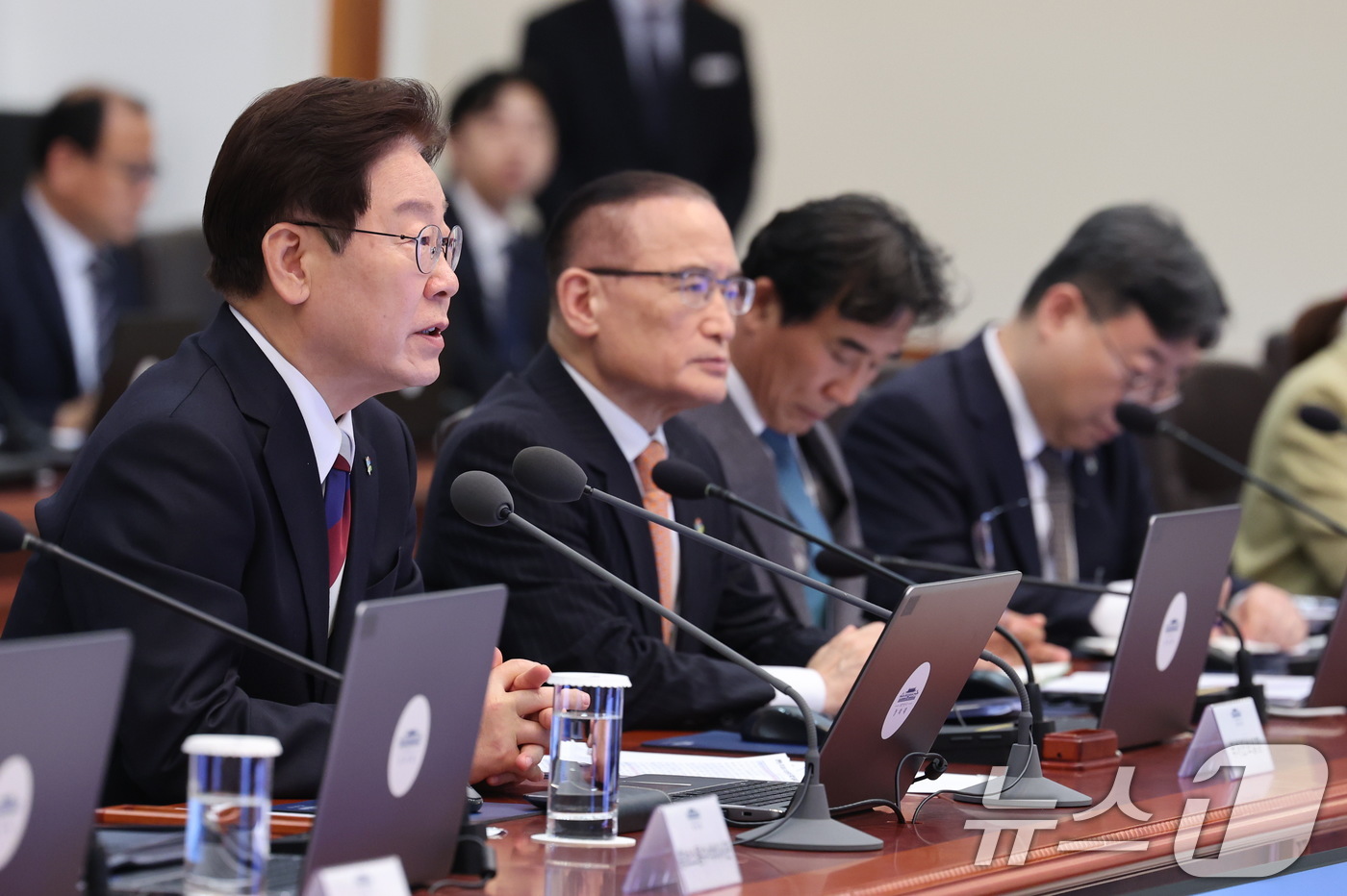 (서울=뉴스1) 이재명 기자 = 이재명 대통령이 4일 청와대에서 열린 수석보좌관회의에서 발언하고 있다. 2026.6.4/뉴스1