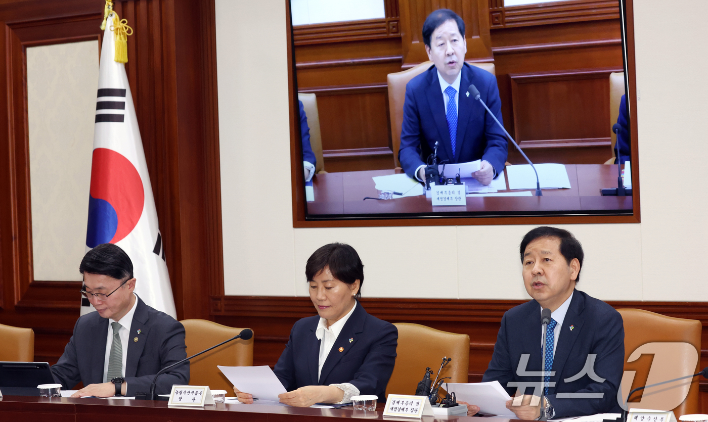 (서울=뉴스1) 김명섭 기자 = 구윤철 경제부총리 겸 재정경제부 장관이 4일 오후 서울 종로구 세종대로 정부서울청사에서 열린 민생물가 특별관리 관계장관TF 회의에서 모두 발언을 하 …