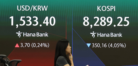 문 열자마자 코스피 급락