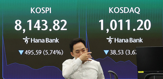 코스피, 장 초반 급락…매도 사이드카 발동