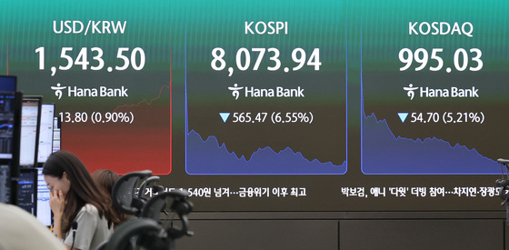코스닥, 4%대 급락에 '천스닥' 붕괴