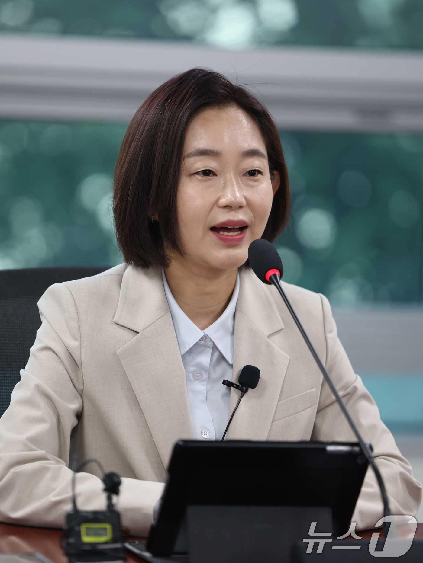 (서울=뉴스1) 황기선 기자 = 김재연 진보당 상임대표가 5일 오전 서울 여의도 국회 의원회관에서 열린 '6·3 지방선거 관련 기자간담회'에서 모두발언을 하고 있다.  2026.6 …