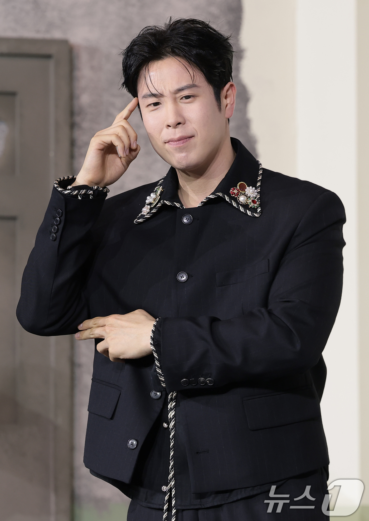 (서울=뉴스1) 권현진 기자 = 배우 표지훈이 5일 서울 중구 앰배서더 서울 풀만 호텔에서 열린 넷플릭스 시리즈 '참교육'(감독 홍종찬) 제작발표회에서 포즈를 취하고 있다.'참교육 …