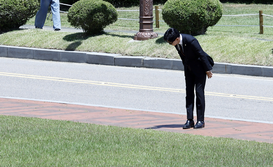 한동훈 의원, 첫 출근 인사
