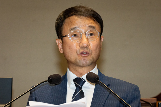발언하는 한병도 민주당 원내대표
