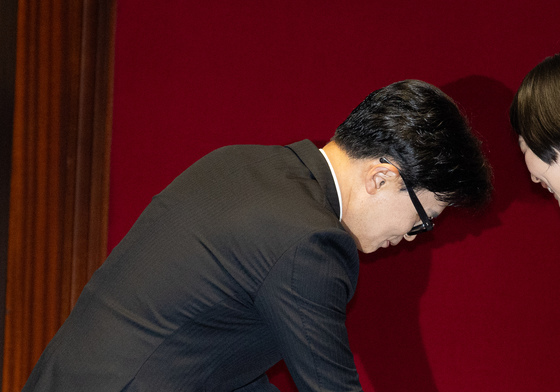 국회의장 선거 표결하는 한동훈 의원