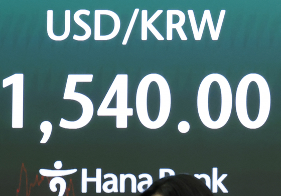 치솟은 환율