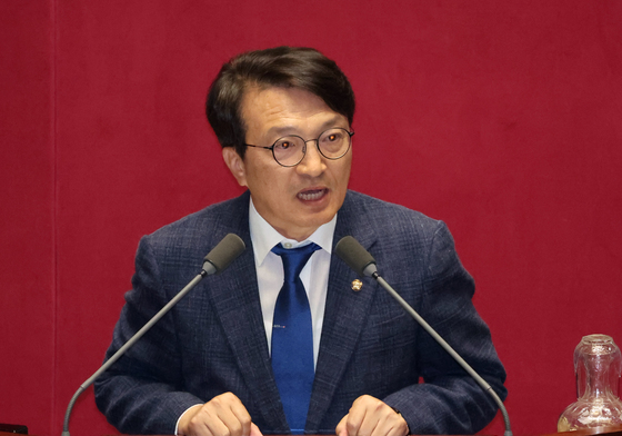 인사말하는 김의겸 의원