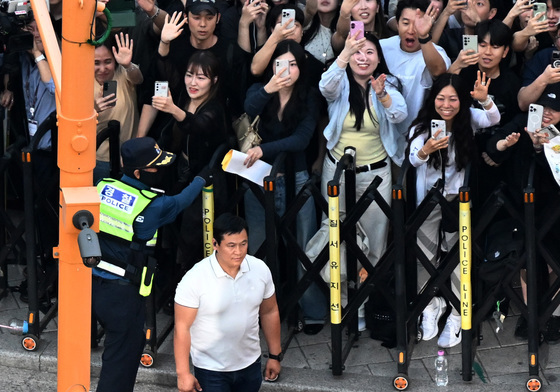 기업 총수와의 회동 참석하는 젠슨 황