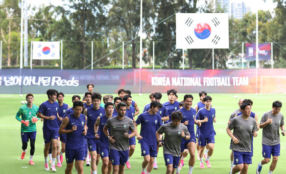 과달라하라서 첫 훈련 나선 대한민국 축구대표팀