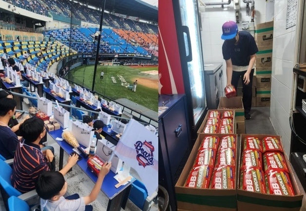 젠슨 황이 2번 연속 선택한 BBQ 황금올리브치킨…잠실구장에 113마리 주문