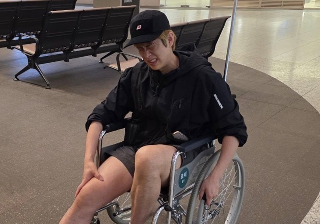 '쌍둥이父' 손민수, 휠체어 신세 "수술에 재활까지…아내 임라라에 미안"