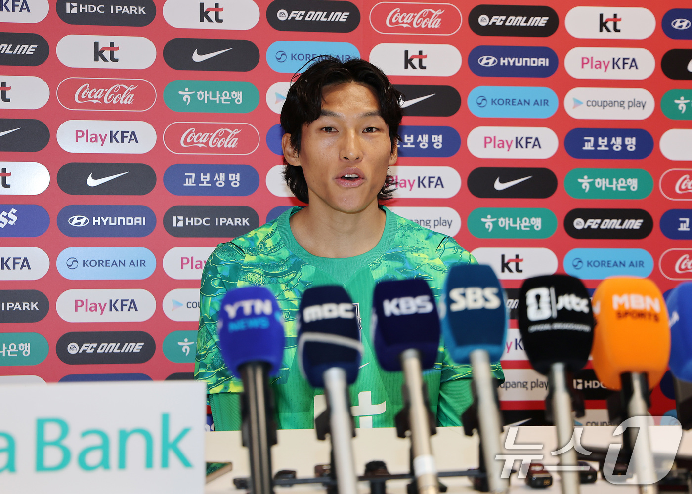 (과달라하라(멕시코)=뉴스1) 임세영 기자 = 2026 북중미 월드컵에 출전하는 대한민국 축구국가대표팀 골키퍼 김승규가 7일(현지시간) 8일(현지시간) 멕시코 과달라하라 인근 사포 …