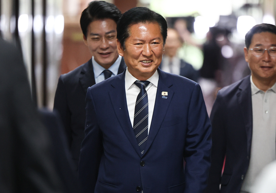 정청래 대표, 비공개 최고위 회의 참석