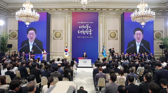 취임 1주년 기자회견 답변하는 이재명 대통령