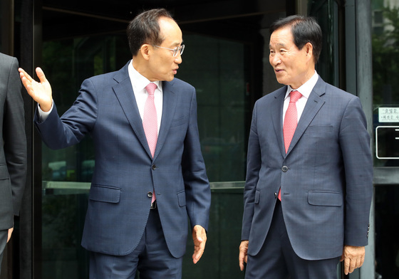 추경호 대구시장 당선인과 곽대훈 인수위원장