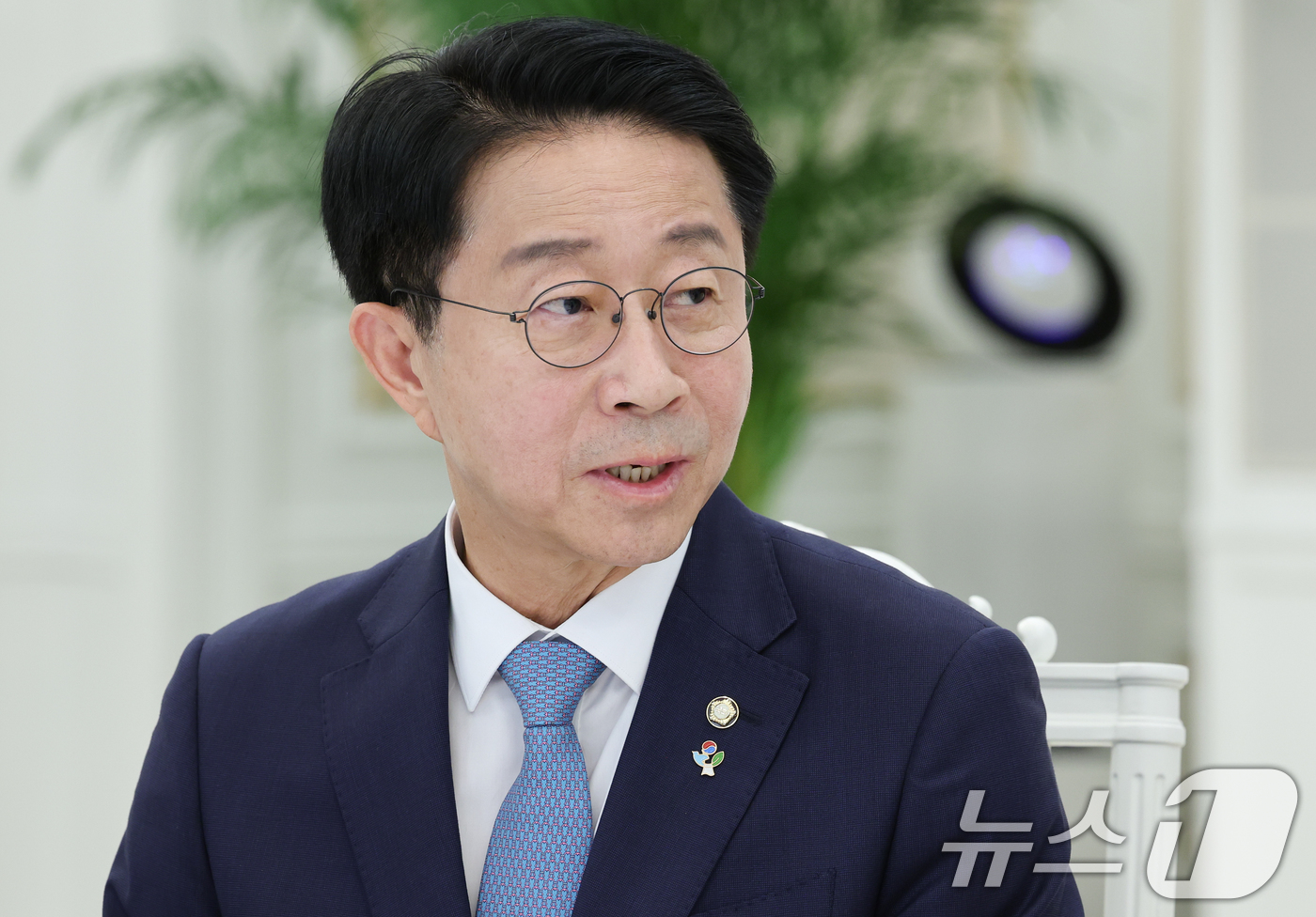 (서울=뉴스1) 이재명 기자 = 조정식 국회의장이 8일 청와대에서 열린 4부 요인 회동에서 발언하고 있다. 2026.6.8/뉴스1