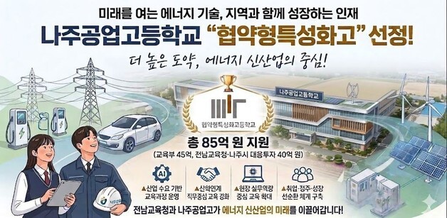 전남·광주 3개 공고, 교육부 협약형 특성화고 신규 선정
