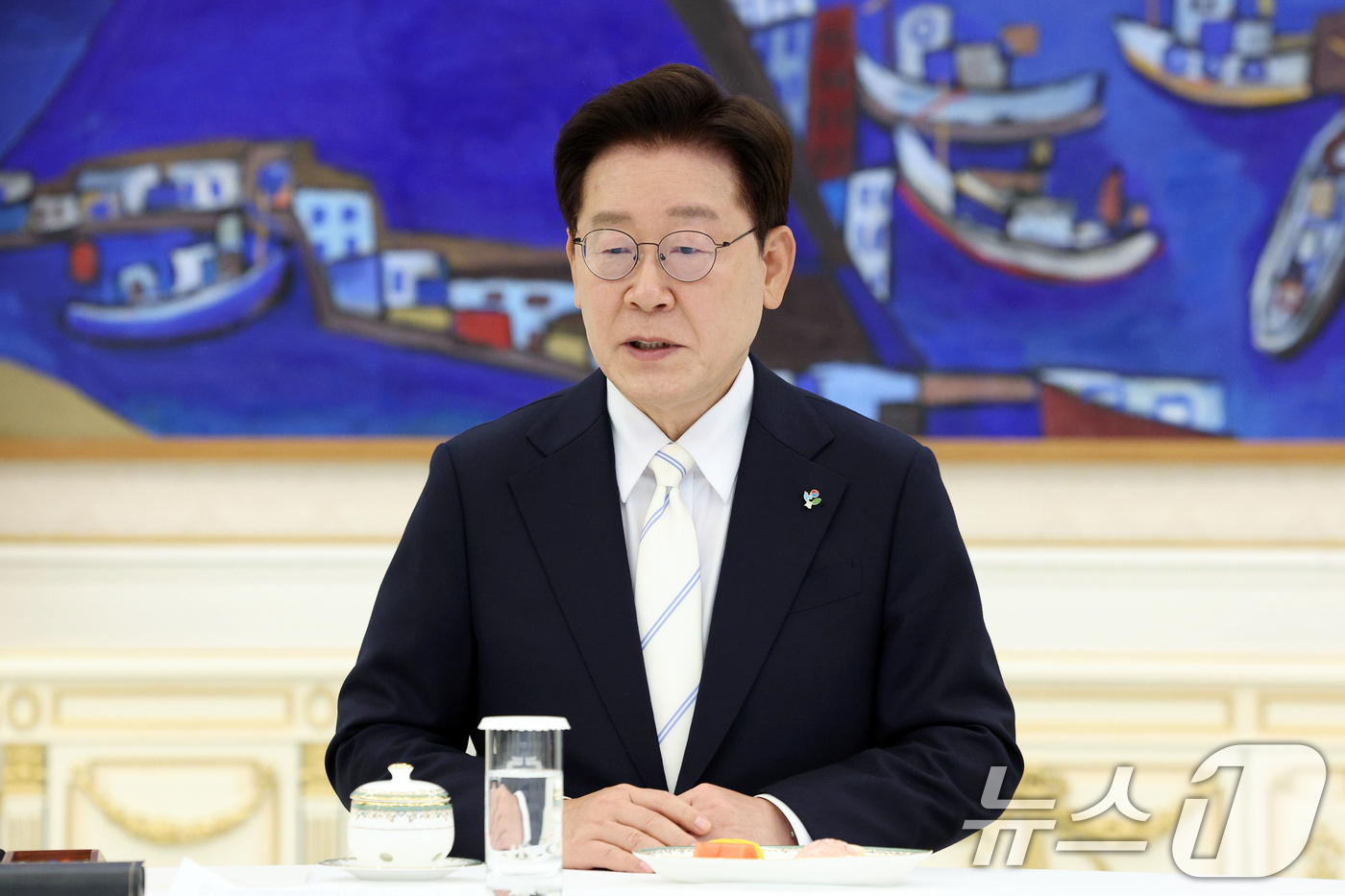 (서울=뉴스1) 이재명 기자 = 이재명 대통령이 8일 청와대에서 열린 4부 요인 회동에서 발언하고 있다. 2026.6.8/뉴스1