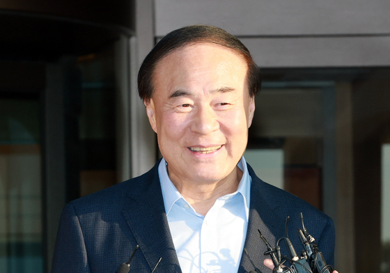 코리아 AI 에코시스템 리셉션 참석하는 전영현 삼성전자 대표이사