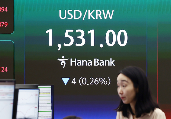 환율 소폭 하락
