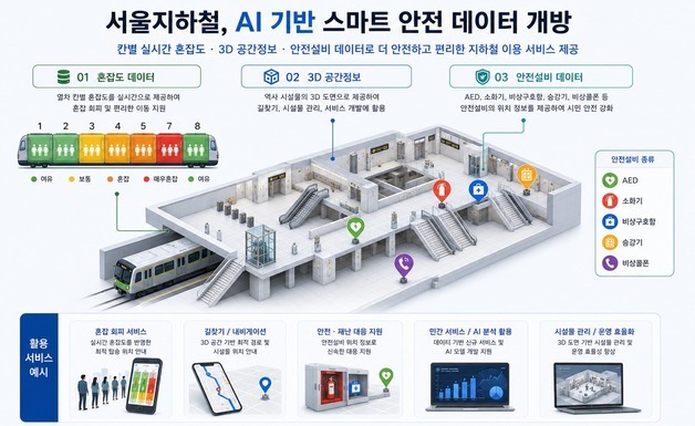 서울교통공사, 고가치 지하철 데이터 민간에 개방한다