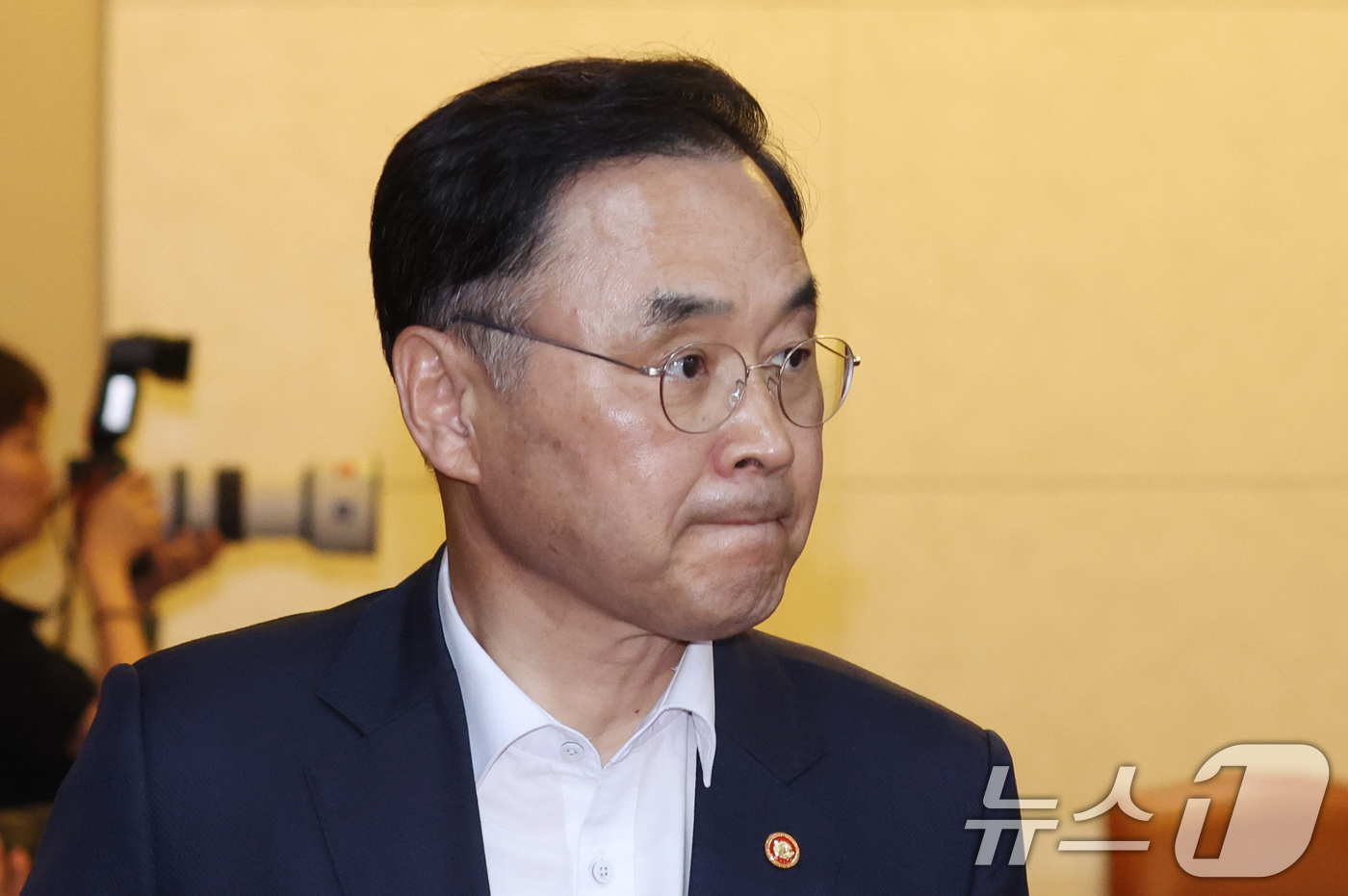 (서울=뉴스1) 김명섭 기자 = 차정인 국가교육위원회 위원장이  9일 오전 서울 종로구 세종대로 정부서울청사에서 열린 국무회의에 참석하고 있다. 2026.6.9/뉴스1