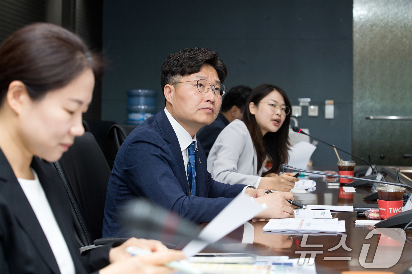 (서울=뉴스1) = 구혁채 과학기술정보통신부 제1차관이 9일 오전 서울 중구 서울중앙우체국에서 열린 '연구안보 관계기관 간담회'에서 연구안보 확립을 위한 기본 정책 방향을 공유하고 …