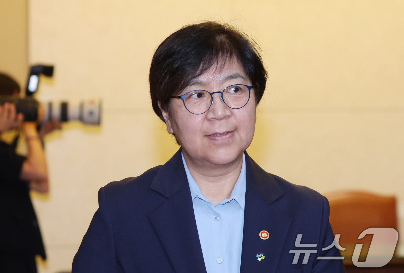 (서울=뉴스1) 김명섭 기자 = 정은경 보건복지부 장관이  9일 오전 서울 종로구 세종대로 정부서울청사에서 열린 국무회의에 참석하고 있다. 2026.6.9/뉴스1