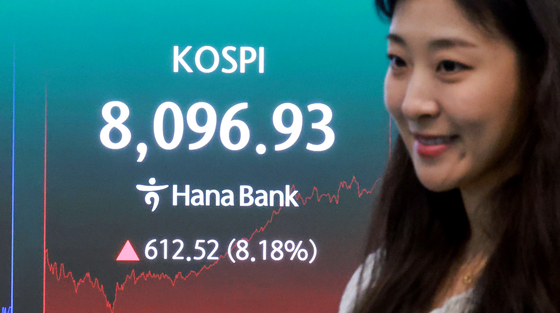 8000선 회복한 코스피
